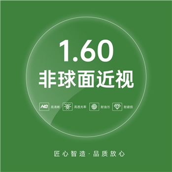 1.60近视非球绿膜（单片）