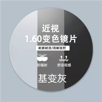 1.60近视超韧基变灰非球绿膜（单片）