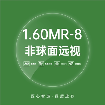 1.60MR-8老花/远视超韧非球绿膜65直径（单片）